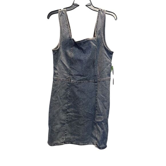 Tinseltown XL Blue Denim Jumpsuit Dress NWT - Picture 1 of 13